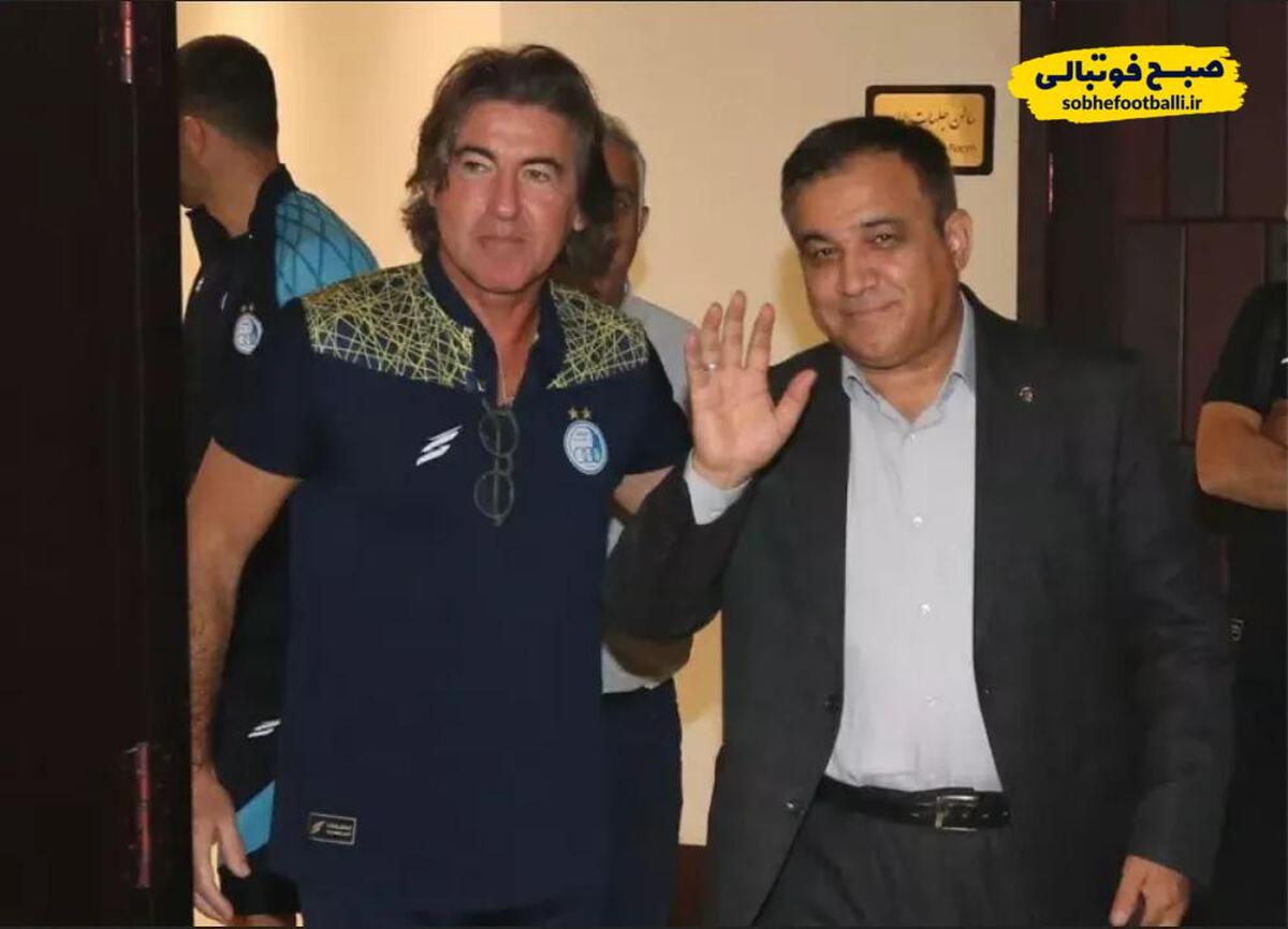 تاجرنیا به تمرین آمد؛ حمایت علنی از ساپینتو در روزهای حساس