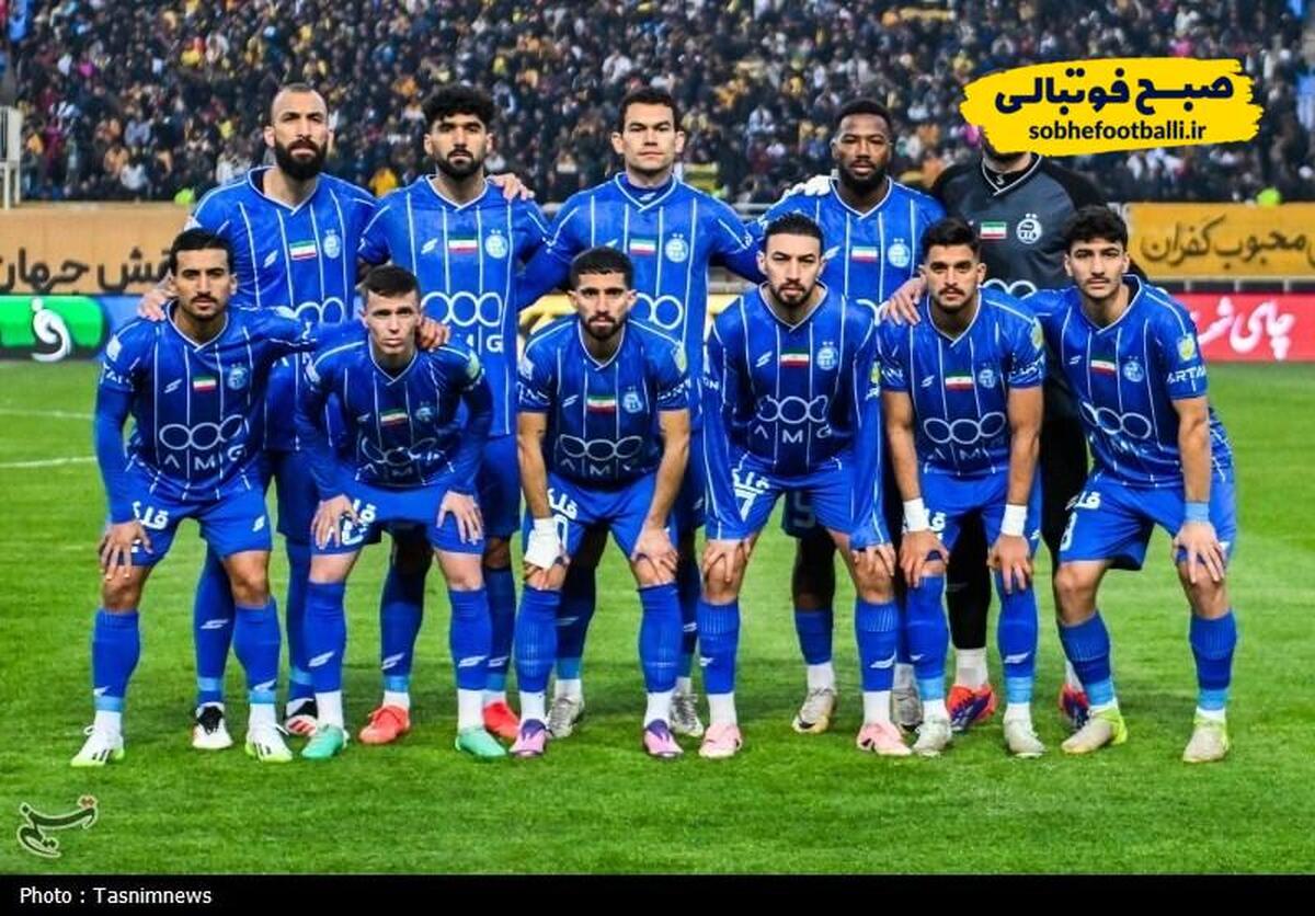 رونمایی از ترکیب استقلال برای دیدار برابر تراکتور