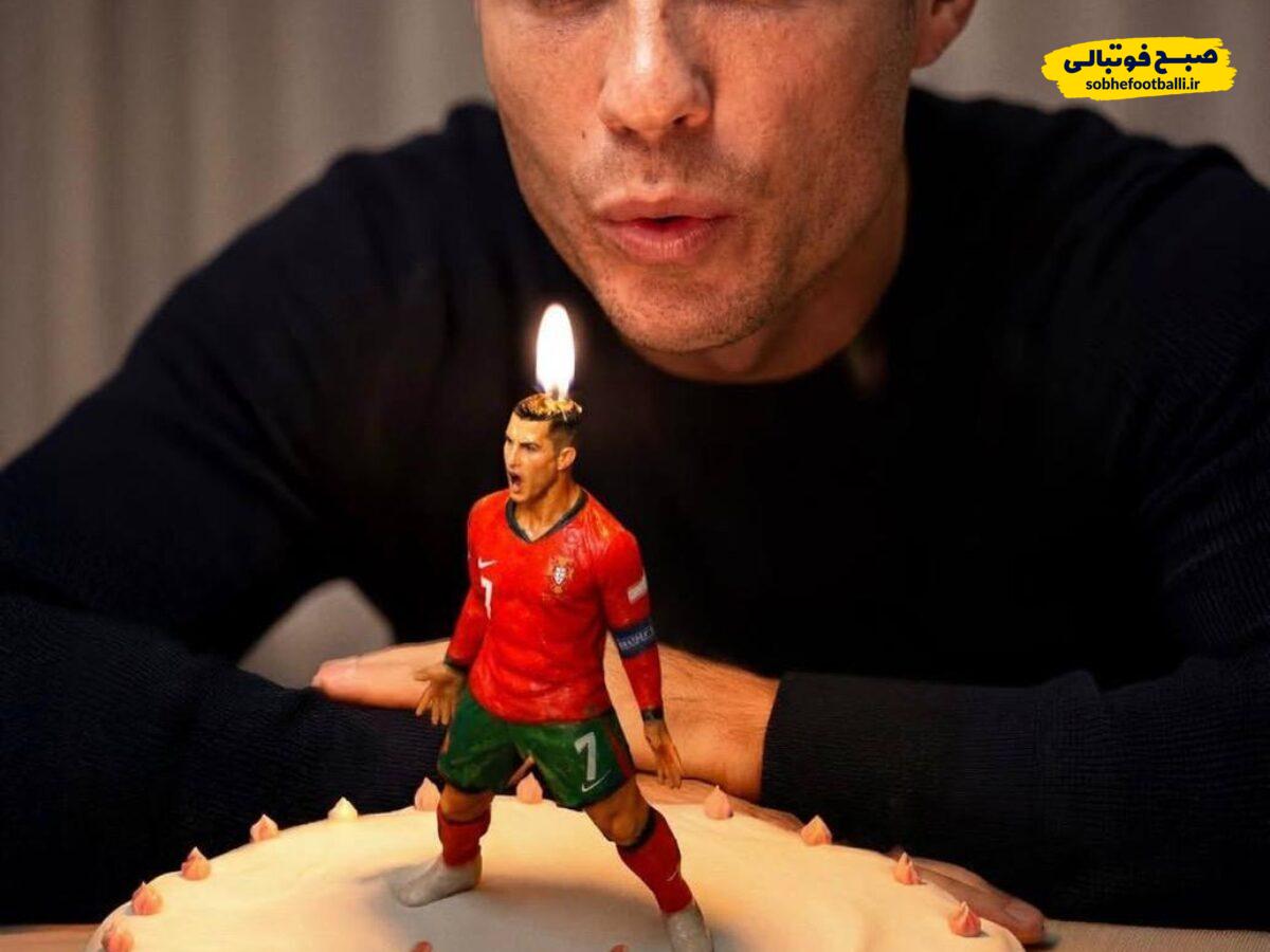 تصویر خبر تولد ۴۱ سالگی کریستیانو رونالدو به روایت انیمیشنی بلیچر ریپورت