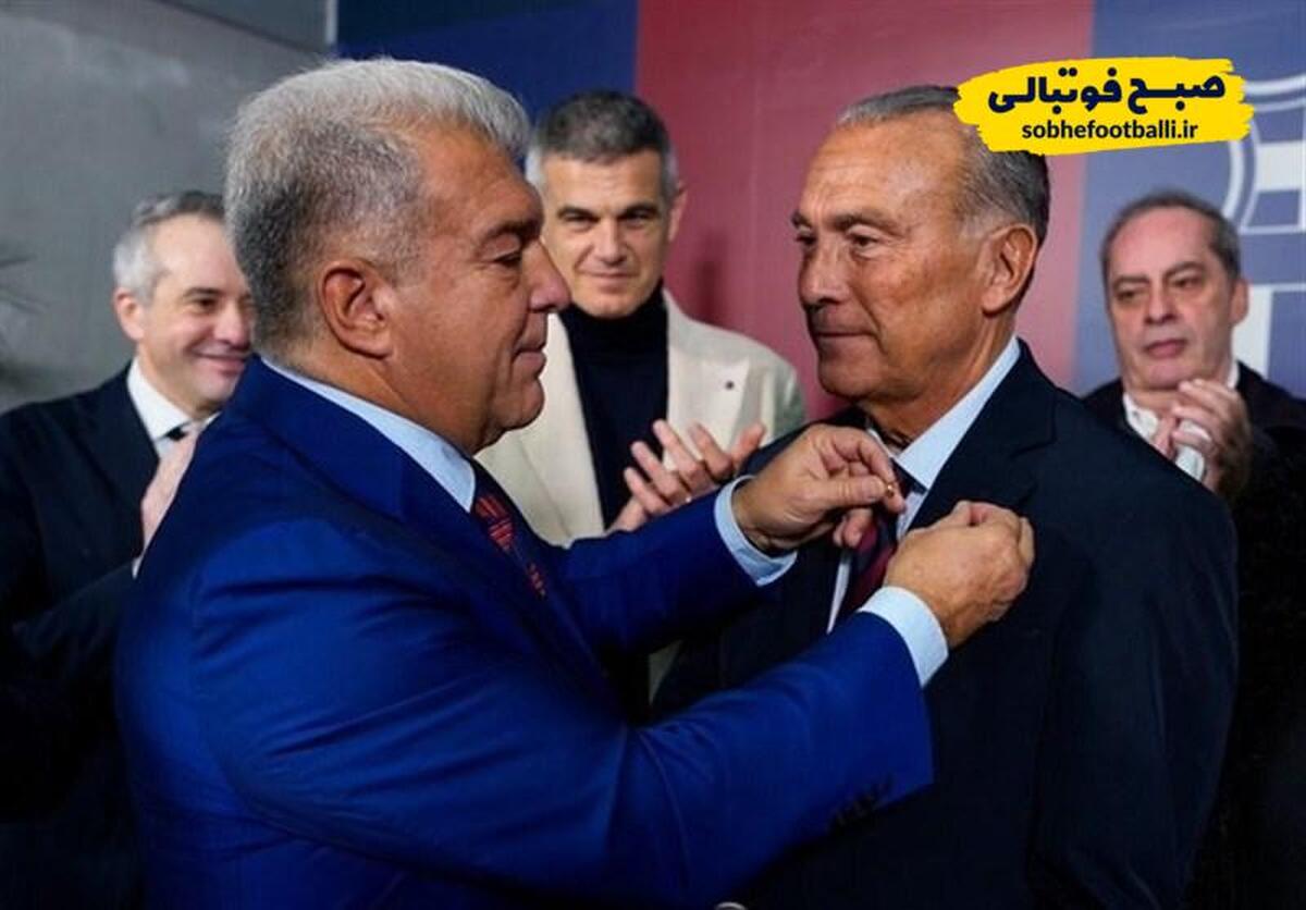 تصویر خبر خوان لاپورتا رسماً از ریاست بارسلونا استعفا داد؛ رافا یوسته رئیس موقت شد