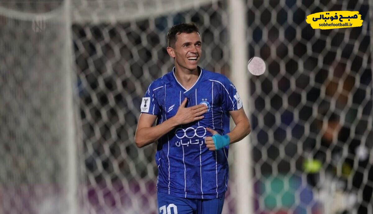 تصویر خبر ویدئو گل اول استقلال به الحسین توسط آسانی؛ چیپ دیدنی یاسر آسانی