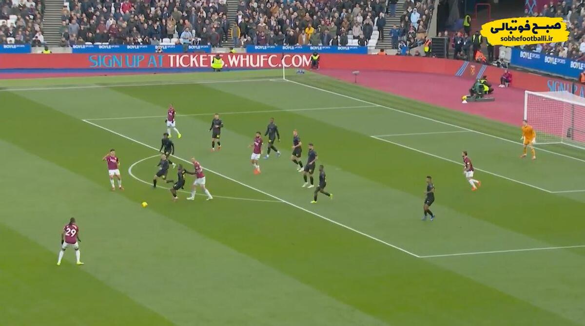 خلاصه بازی وستهم ۳ - ساندرلند ۱