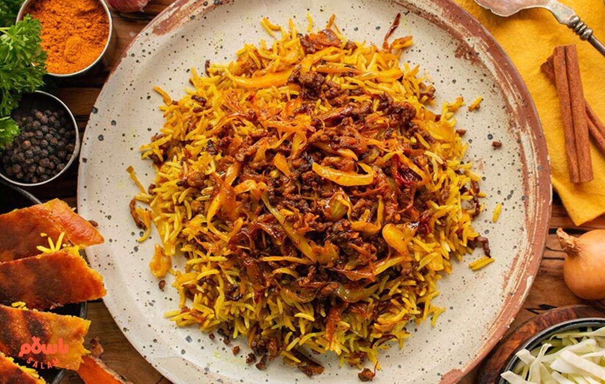 طرز تهیه کلم‌پلوی مجلسی با ترفندهای خاص