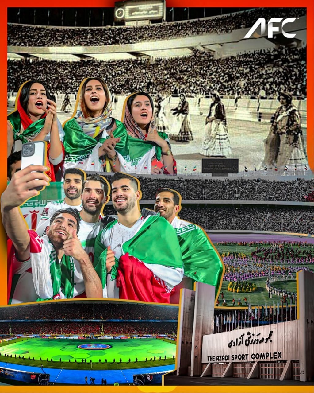 پوستر AFC به مناسبت سالگرد تاسیس ورزشگاه آزادی