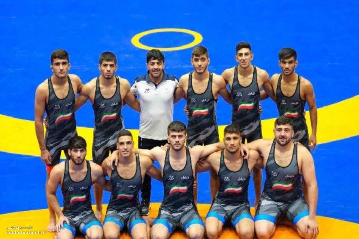 تیم ملی کشتی فرنگی جوانان ایران قهرمان جهان شد