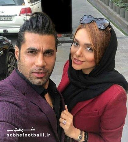 سفی محسن فروزان وهمسرش
