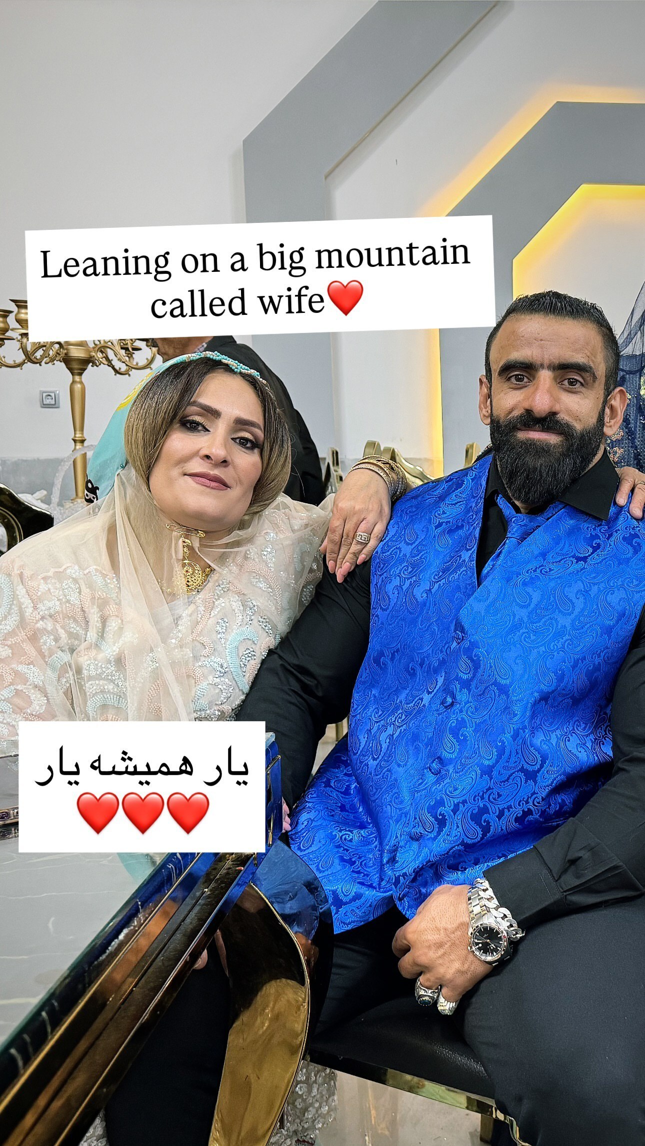 عکس عاشقانه هادی چوپان با همسرش پس از نایب‌قهرمانی در مستر المپیا ۲۰۲۵