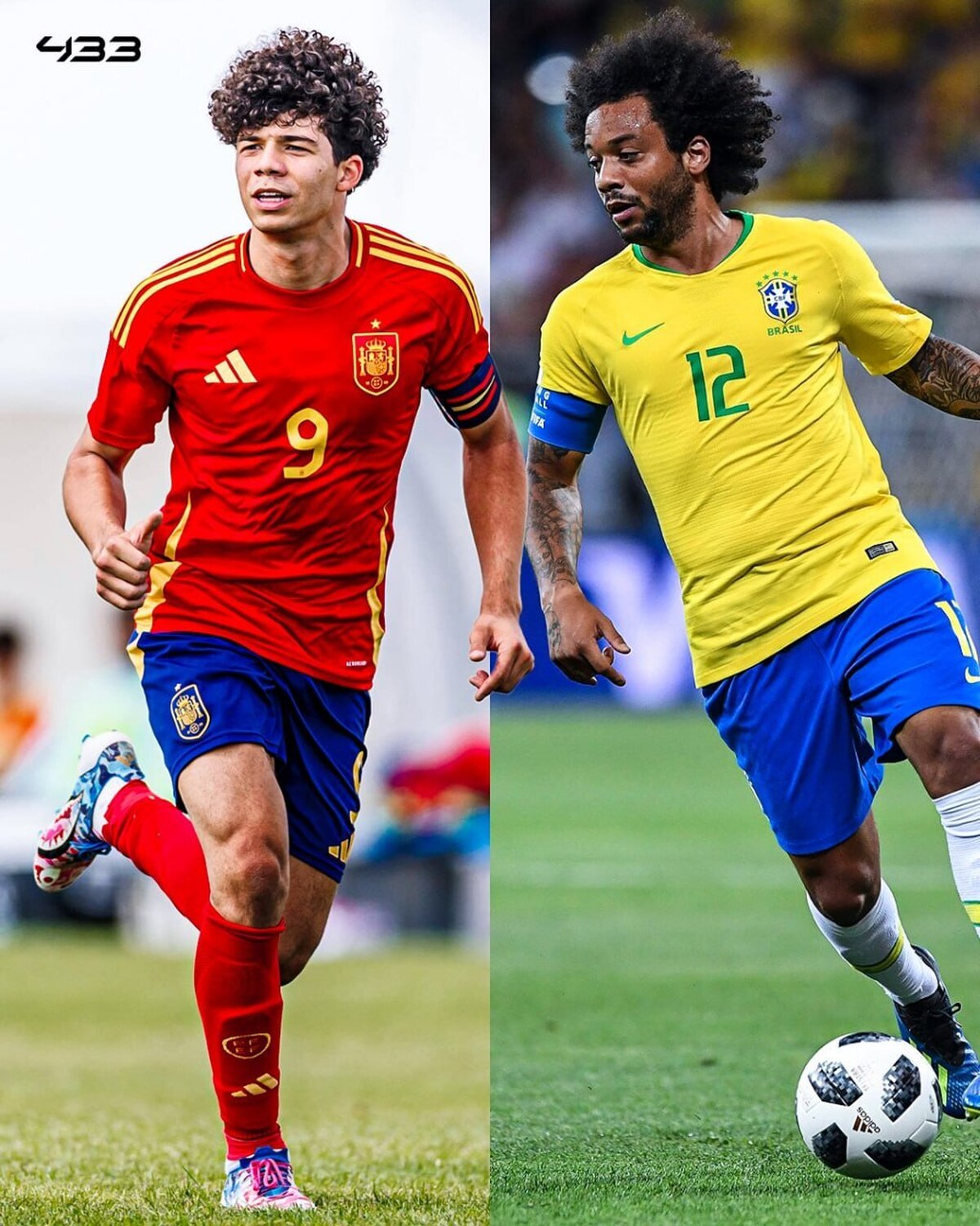 تصویر خبر پسر مارسلو کاپیتان زیر ۱۷ ساله‌های اسپانیا!