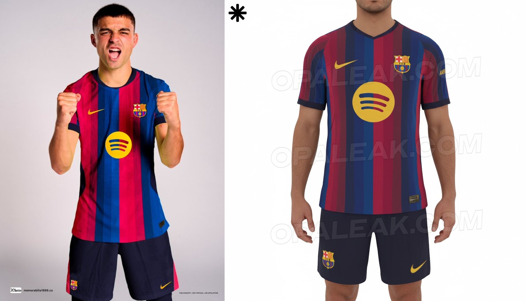 پیراهن اول بارسلونا در فصل 27-2026