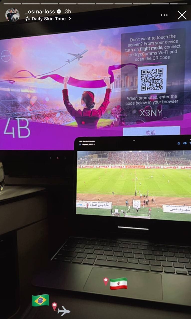 صحنه جالب از وضعیت اوسمار؛ آنالیز پرسپولیس روی هوا! صحنه جالب از وضعیت اوسمار؛ آنالیز پرسپولیس روی هوا!