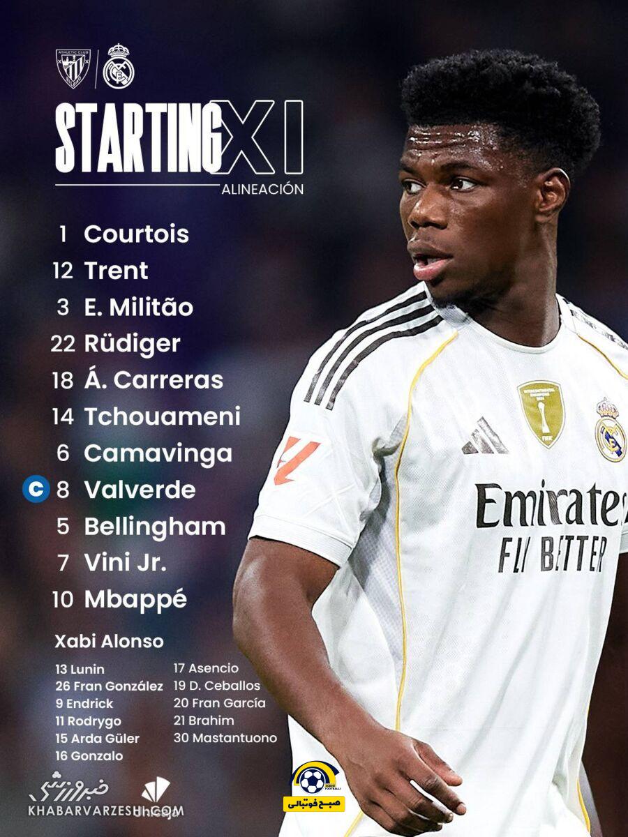 ترکیب ترسناک رئال در سن‌مامس؛ آلونسو با امباپه و وینیسیوس به بیلبائو می‌رود