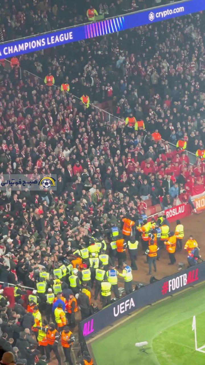 شب وحشت در امارات؛ درگیری شدید هواداران بایرن با پلیس قبل از شروع بازی +عکس