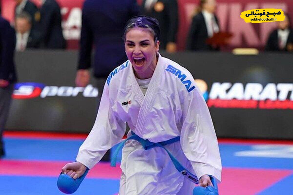 تصویر خبر فیلم کامل کاراته سارا بهمنیار؛ صعود ارزشمند سارا بهمنیار به یک‌هشتم نهایی با درخشش در مرحله گروهی