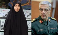 سنگ مزار ساده و مشترک سردار باقری با همسر و دخترش