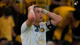 کریستیانو رونالدو و از دست دادن موقعیت مسلم گلزنی مقابل دروازه خالی الاتحاد