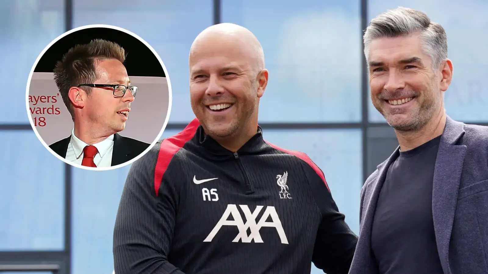 مایکل ادواردز، آرن اسلات و ریچارد هیوز، لیورپول