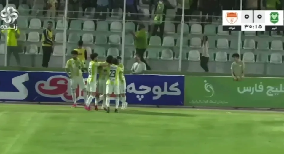 شادی گل اول خیبر به فولاد