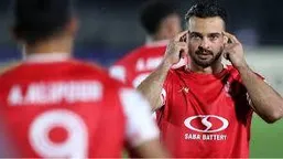 گل اول پرسپولیس به مس رفسنجان؛ سروش رفیعی در دقیقه ۲۴