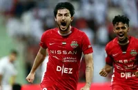 گل اول و دوم شباب الاهلی به الاتحاد دبل سردار آزمون