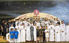جشن قهرمانی السد در لیگ ستارگان قطر