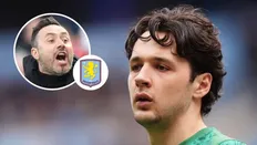 جیمز ترافورد، ستاره منچسترسیتی، روبرتو دی زربی، سرمربی تاتنهام و لوگو باشگاه استون ویلا