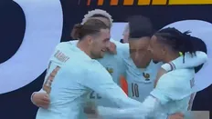 تصویر خبر گل دوم فرانسه به برزیل (اکیتیکه)