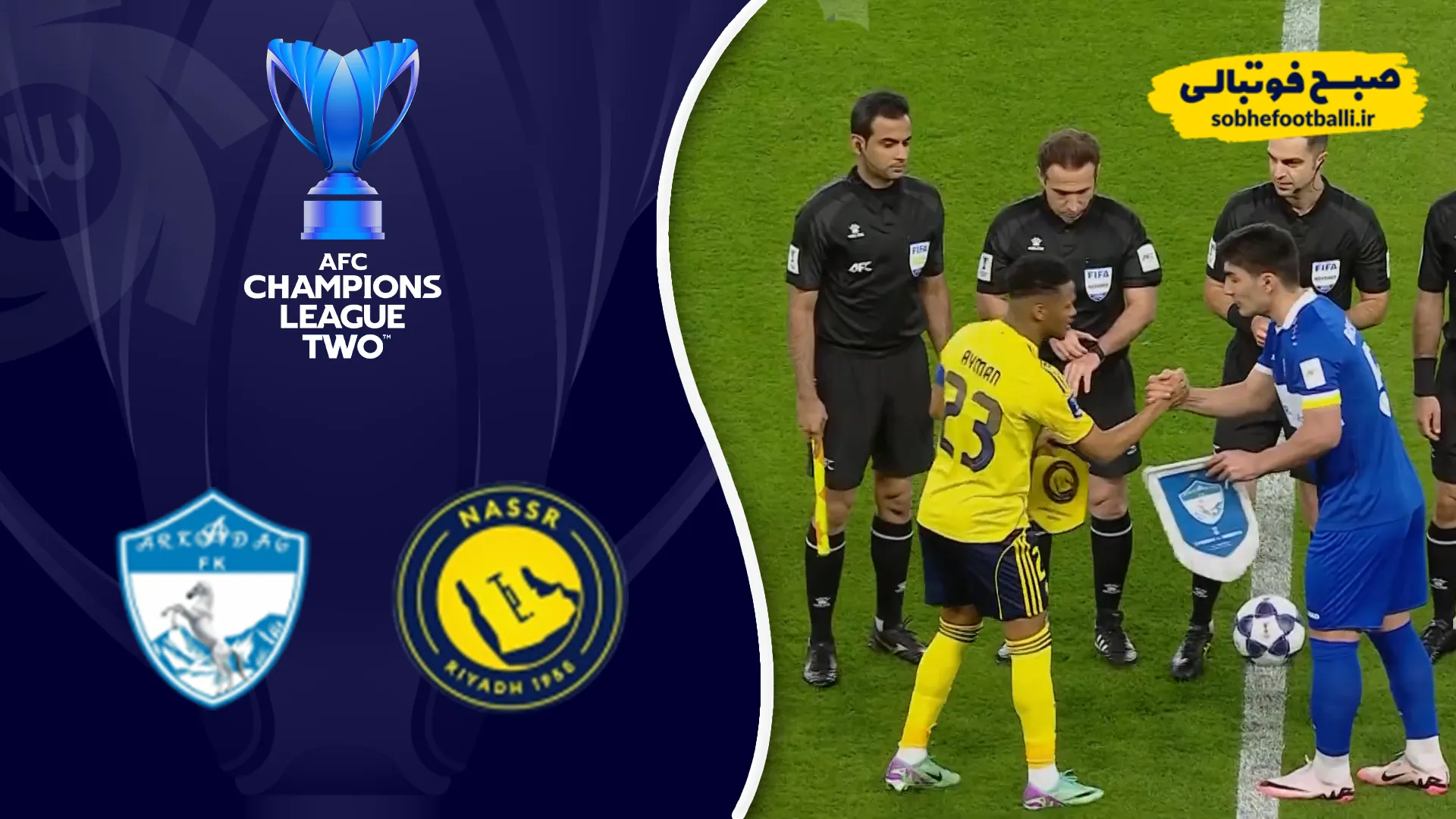 خلاصه بازی النصر 1 - آرکاداغ 0