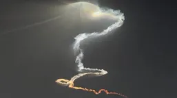 تصاویر شگفت انگیز پرتاب هیولای آسمان به سمت اسرائیل