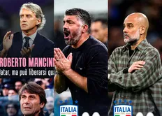 مانچینی، کونته، آلگری و گواردیولا، در کنار هم