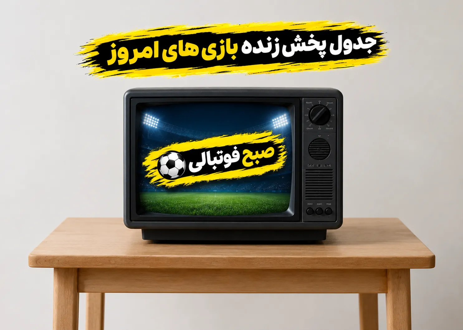 جدول پخش زنده صبح فوتبالی