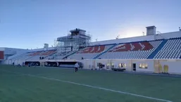 گاف عجیب مسئولان استادیوم سیرجان