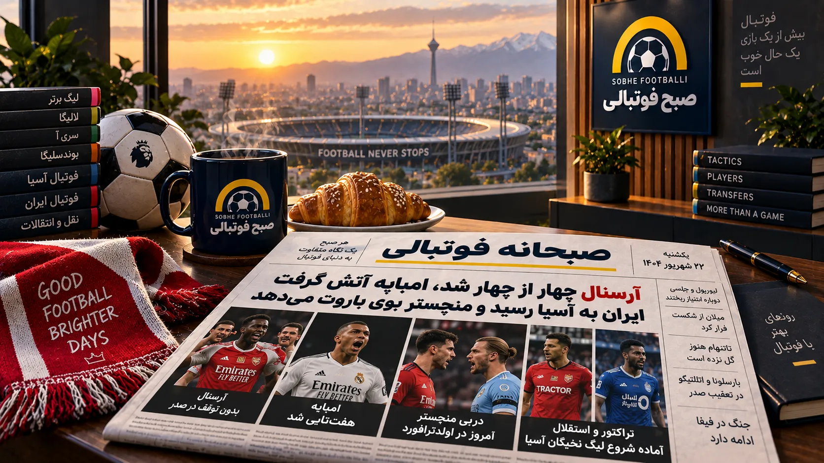 صبحانه فوتبالی ۲۲ شهریور