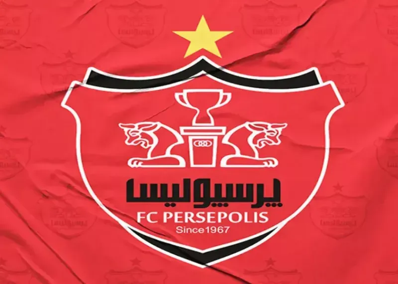 لگوی باشگاه پرسپولیس با پس زمینه قرمز
