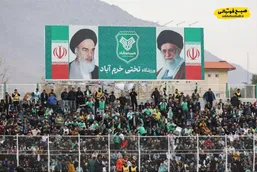 ورزشگاه تختی خرم&zwnj;آباد پیش از دیدار خیبر &ndash; استقلال پر شد