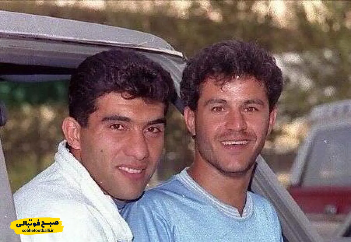 عکس یادگاری فرشاد پیوس، اصغر مدیرروستا با بلیزر مشهور عابدزاده 