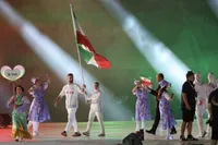 رژه کاروان ایران در افتتاحیه بازی های آسیایی ناگویا +عکس