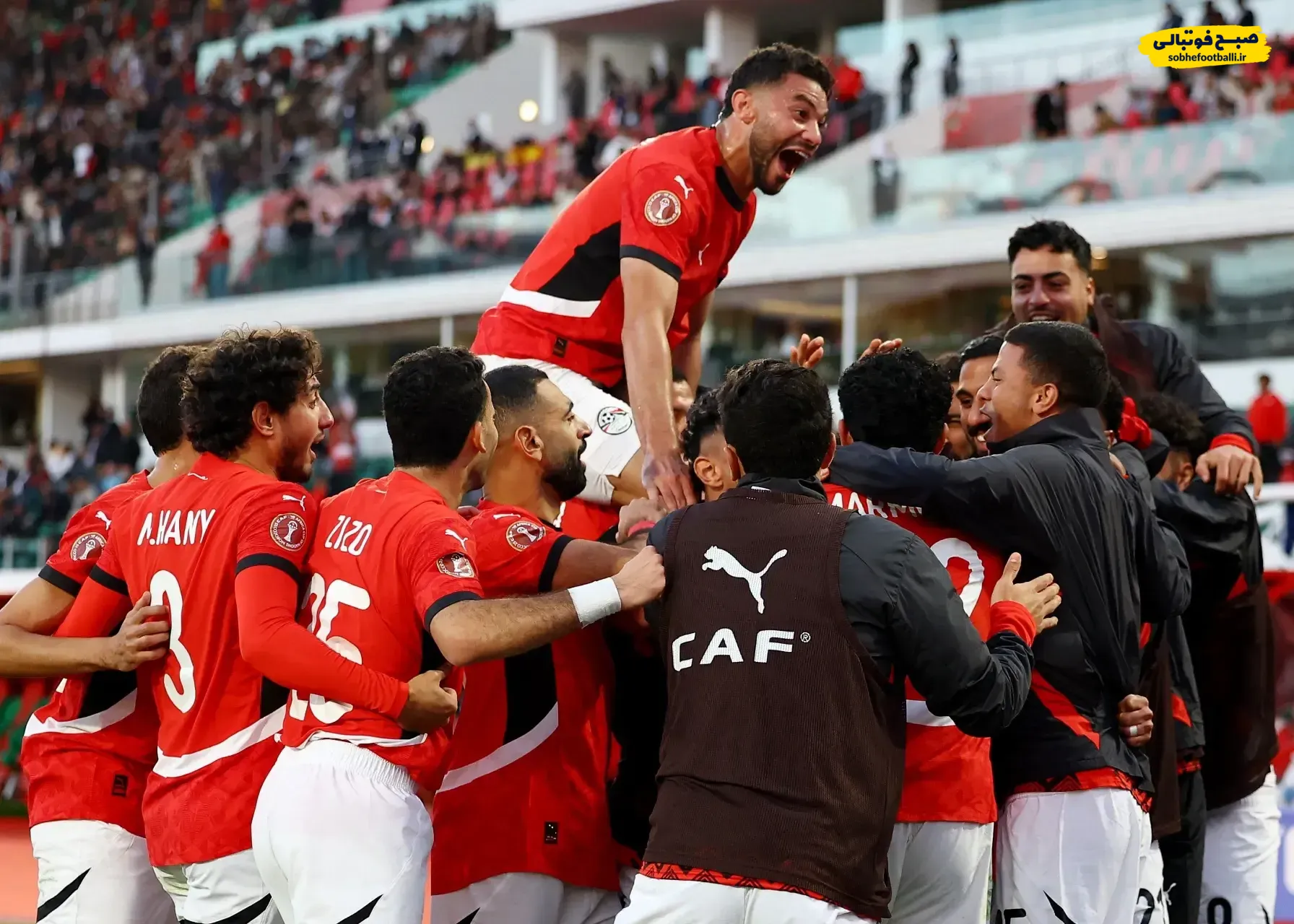 شادی تیم ملی فوتبال مصر