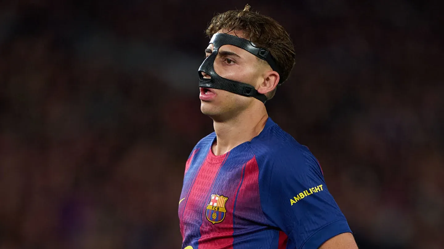 فرمین لوپز باگارد محافظ صورت در لباس بارسلونا