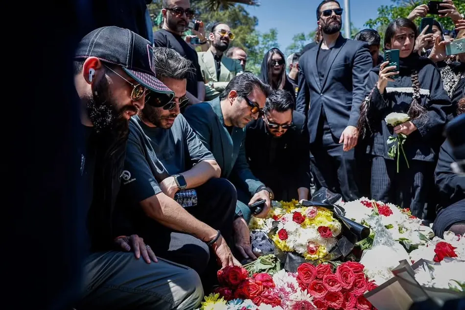 مراسم چهلم حمید هیراد