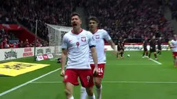 گلزنی لواندوفسکی برای لهستان مقابل آلبانی