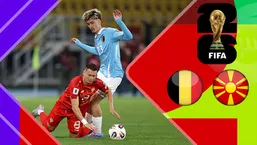 خلاصه بازی مقدونیه شمالی ۱ - بلژیک ۱