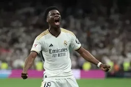 گل دوم رئال مادرید به بارسلونا توسط اورلین چوآمنی ۷۷