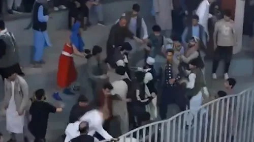 (ویدئو) درگیری طالبان با ورزشکاران بر سر پوشش لباس ورزشی