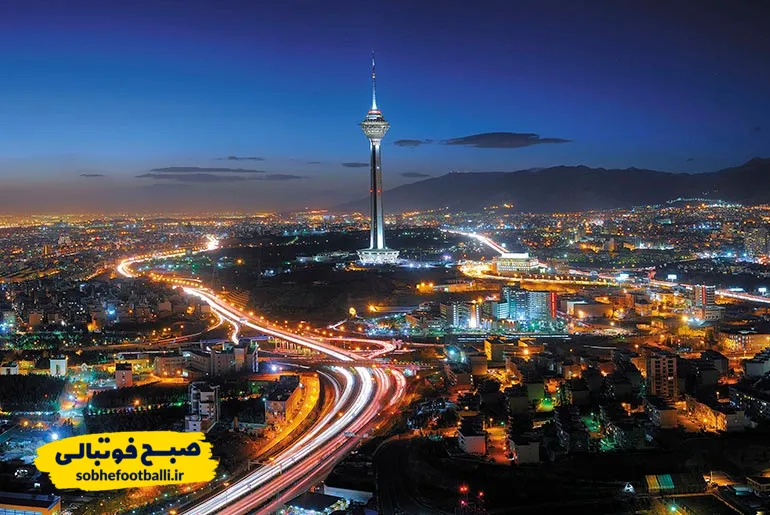شهر تهران در شب