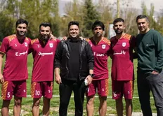 سعید اخباری در جمع بازیکنان چادرملو