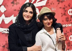 (تصاویر) استایل الناز ملک و فاطمه مسعودی&zwnj;فر در اکران مردمی سریال گل سنگ