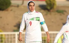 زهرا قنبری کاپیتان تیم ملی فوتبال بانوان