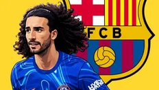 کوکوریا در کنار لگوی بارسلونا