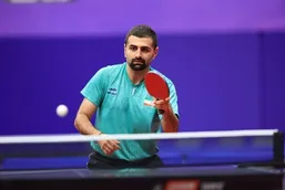 برد نوشاد عالمیان در مسابقات جهانی تنیس روی میز