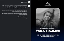 واکنش اتحادیه ژیمناستیک آسیا به شهادت کودک ژیمناست ایرانی